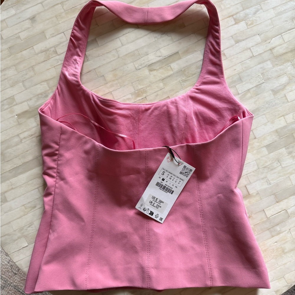 NWT Zara Fitted Halter Top - Picture 2 of 4
